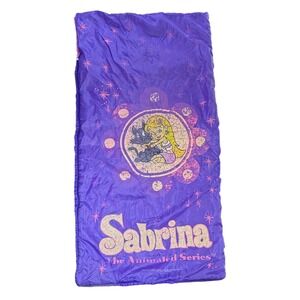Vintage Sabrina‎ the Animated Series Purple Sleeping Bag Kids 90s Cartoon